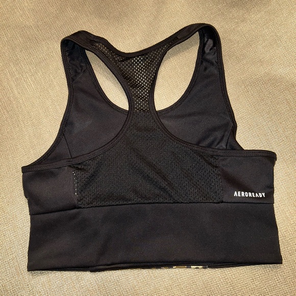 Adidas Women’s Leopard & Black Sports Bra Top - Size Small - Picture 4 of 5